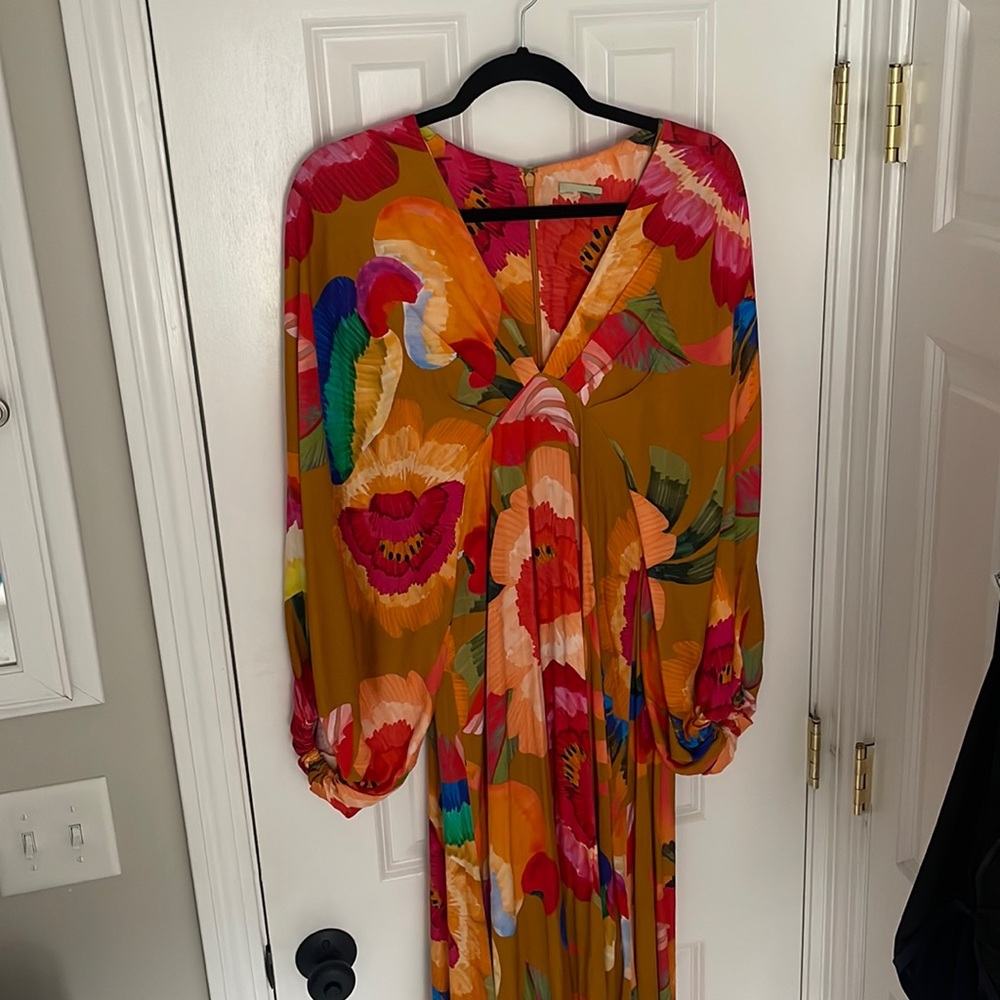 Farm rio cashew floral maxi dress size small